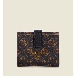New GUESS Logo Small Trifold Wallet